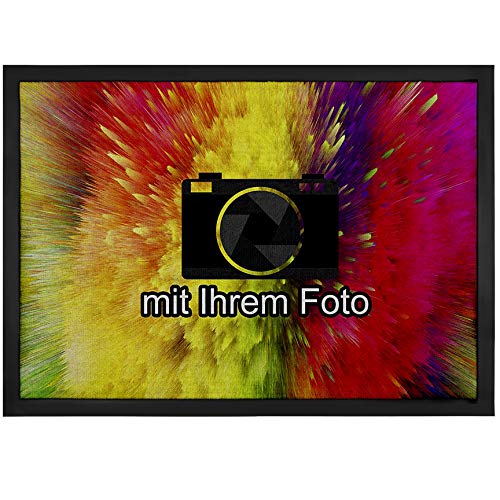 Personalisierte Fußmatte mit Namen und eigenem Foto | Fussmatte selber gestalten für Innenbereich und Außenbereich | Personalisiertes Geschenk