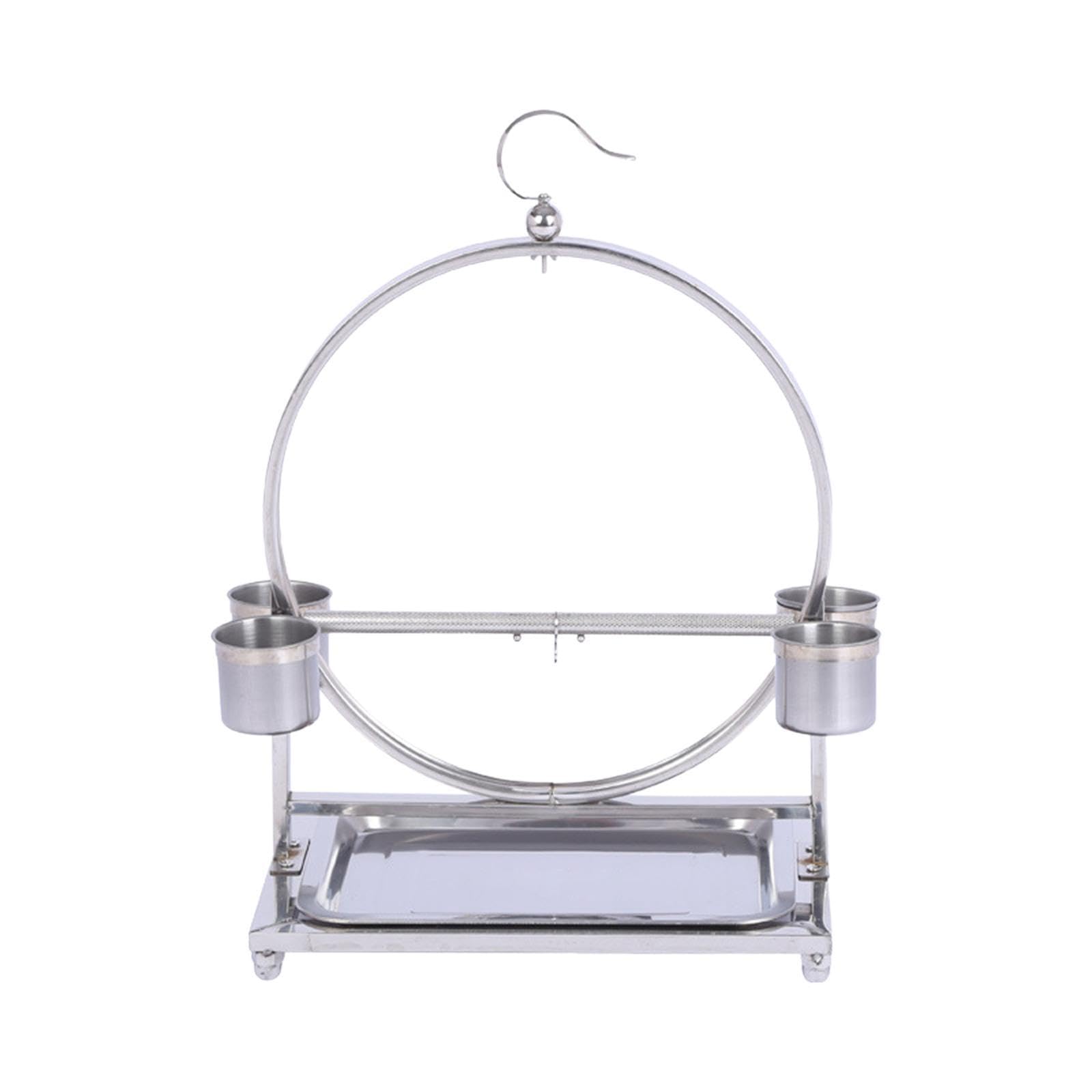 Juguetes versátiles para pájaros con Soporte de y Percha de Acero Inoxidable para entretener a los pájaros en Divertidas sesiones de Juego. Soporte