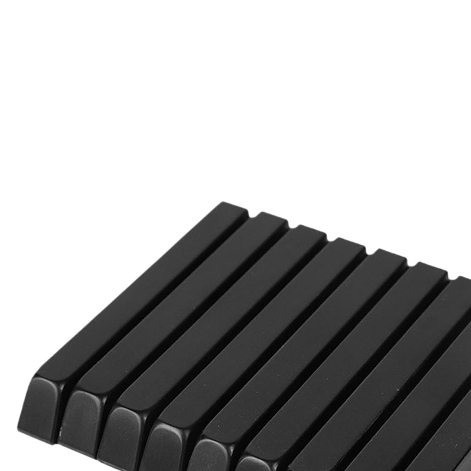Harilla 88 Pezzi Copritasti per Pianoforte Tasti di Ricambio Kit di Sostituzione Accessori per Tastiera Realizzati in Acrilico Liscio Adatto per Musicisti E, Nero Lucido