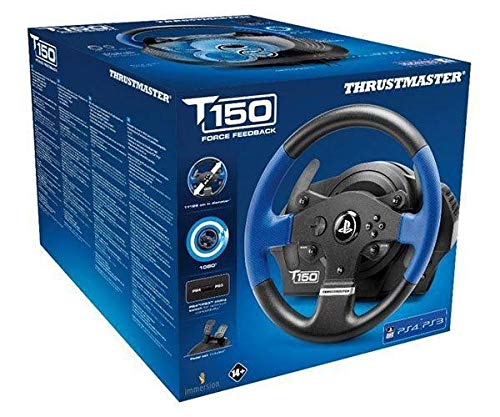 Thrustmaster Volante C com Pedais T150 Force Feedback USB para PS4