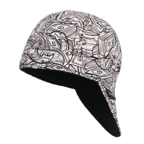 ARCCAPTAIN Reversible Welding Cap 8 Panel Protective Cap 10 oz Fireproof Cotton Comforts for Safety and Protection While Welding to Men Women 7 3/8