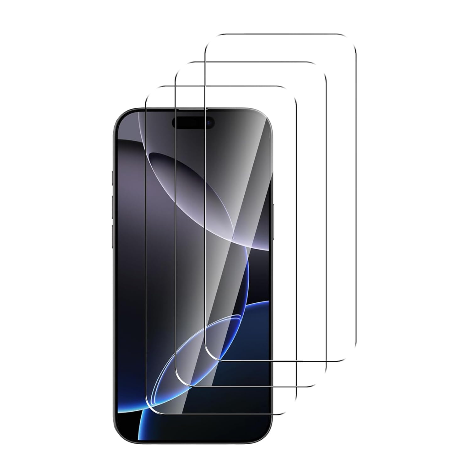 Screen Protector for iPhone 16 Pro Max, [3-Pack] 9H Hardness Screen Protector Tempered Glass for iPhone 16 Pro Max (6.9 Inch) [Bubble-free, Anti-scratch]- Ultra HD Screen Guard Saver Shield Film