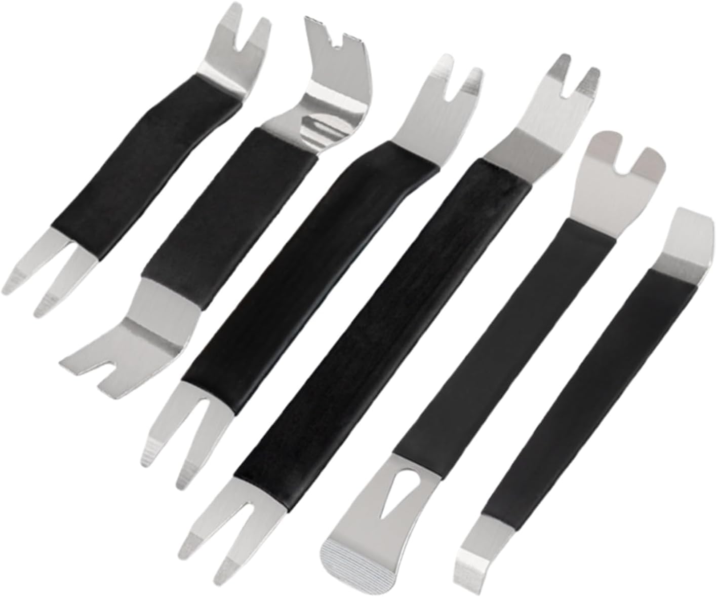 Auto Trim Removal Kit, 6 Piece Professional Door Panel Tool, No Scratch Pry Tool Set for Cars, Auto Body Tools, Interior Clip Remover, Audio System Panel Device for Car Maintenance