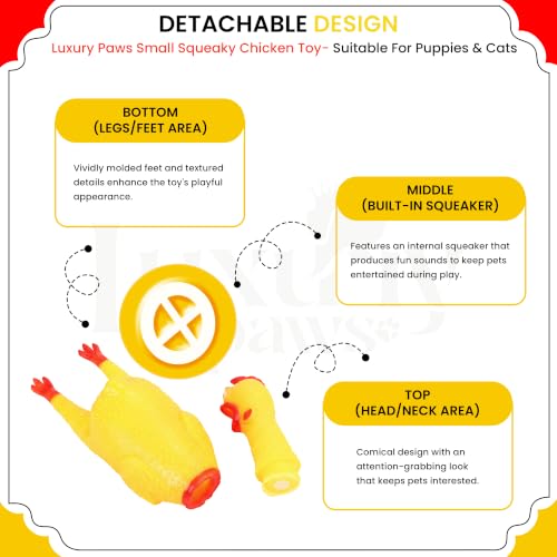 Image of Hen Chicken Squeaky Dog Toy - Medium Pack of 2