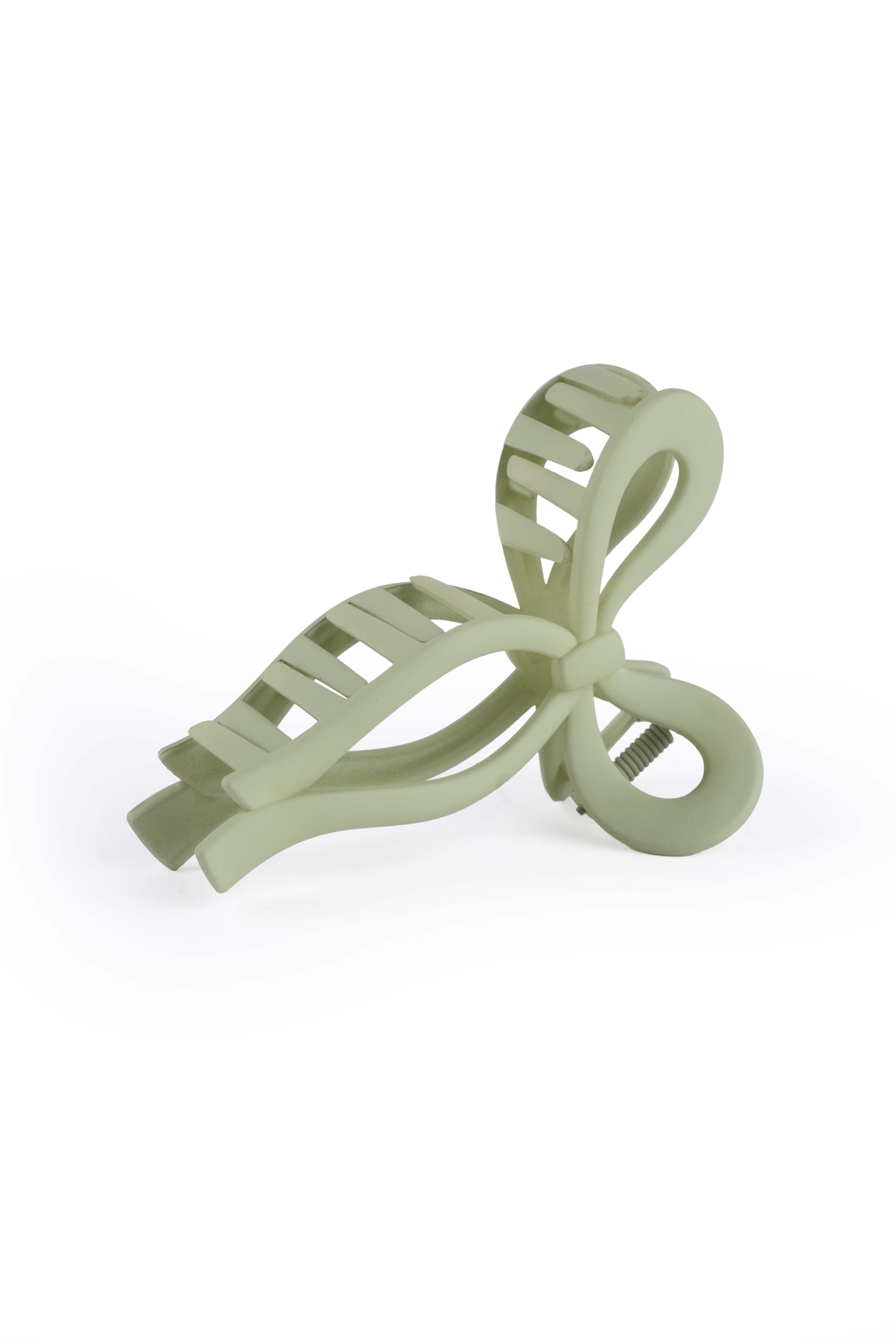 NICEG Bow Hair Clip For Women | Stronger grip, Lightweight Hair Accessories Clutcher | Stylish Clip-On Ear Cuff For Casual & DAILY Wear | Daily Use For large Hair | Sage Green-image-18