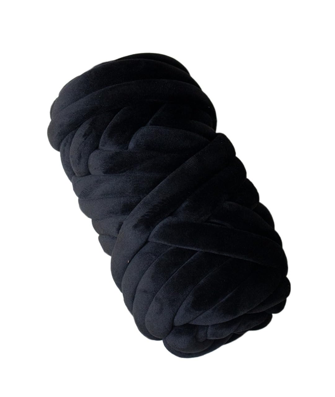 Ovillo De Lana Gigante Hilo grueso for tejer brazos, hilo gigante grueso y voluminoso for hacer ganchillo y manualidades(Black)