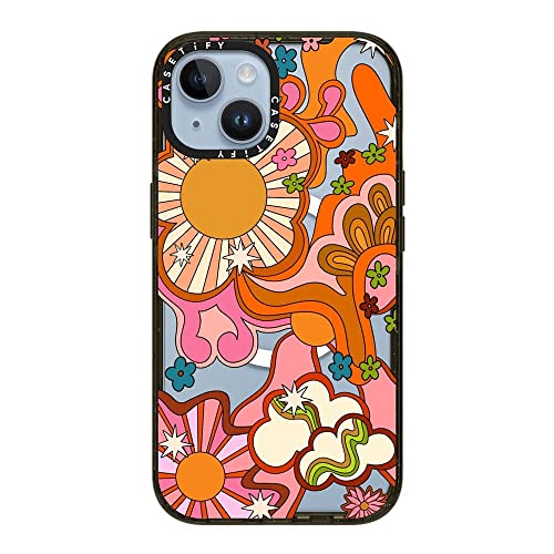 Coque iPhone 14 CASETiFY Seventies Psychedelic pour le quotidien - 3