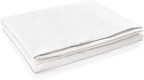 Tela de muselina 100% algodón muselina tela de lino de 63 pulgadas x 3 yardas, peso medio, tela de algodón blanco blanqueado por yarda para coser