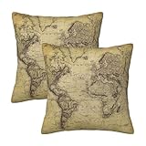 Décorations de la maison : nos housses de coussin vintage avec carte du monde peuvent être utilisées dans n'importe quelle pièce, comme la chambre à coucher, la chambre d'amis, le camping-car ou la maison de vacances, ajoutant une touche élégante à votre décoration intérieure