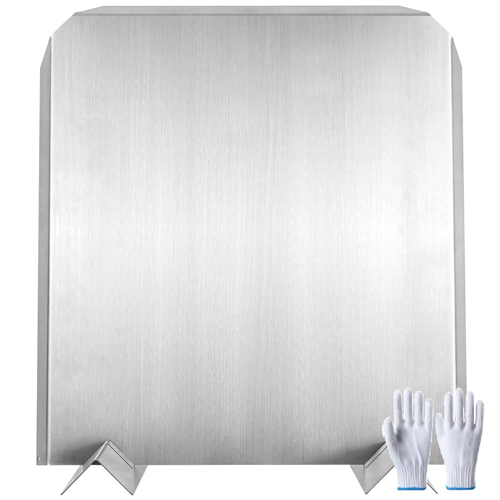 UDSKNV[KSL For Wall Protection Heat- Material, Fireplace Heat Reflector, Adjustable Installation Back Plates