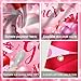 Mocsicka Galentines Day Decorations Banner Pink Happy Galentines Day Backdrop for Girls Gang Party Decorations Photo Booth Props