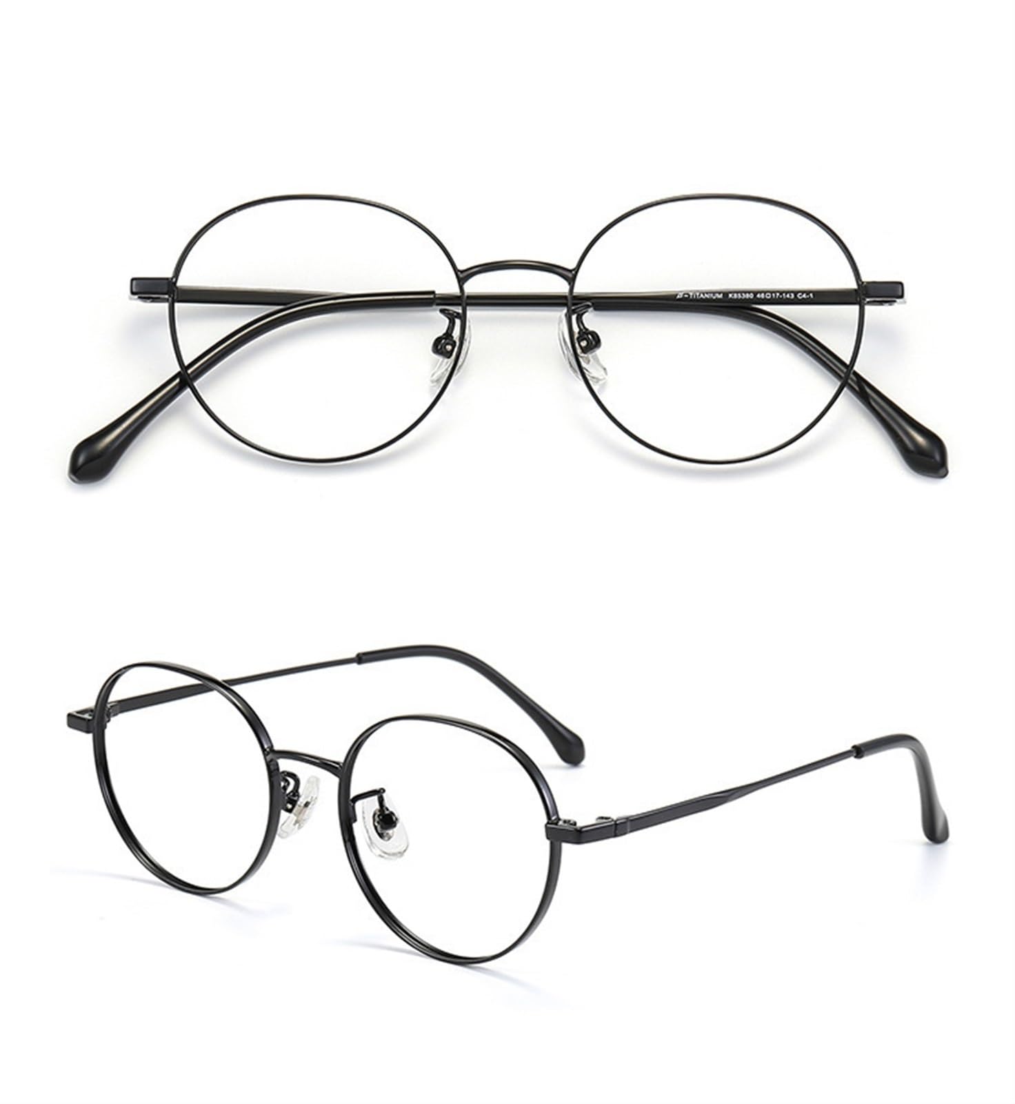 Monture de lunettes optiques pour femmes Lunettes de vue ultra-légères en semi-titane for femme