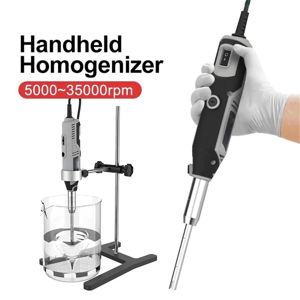 Szkło laboratoryjne Mikser przenośny i szybki homogenizator do laboratorium, 5000-35000 obr/min, 220 V, MHZ-01(6mm segment)