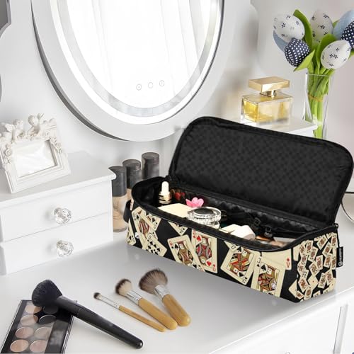 Bolso de viaje para herramientas de cabello con estera resistente al calor para planchas, rizadores y organizador portátil miniatura 7