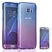 AMASELL Samsung Galaxy S7 Case, Full Coverage 360 Degree Front and Back Protective Case Shockproof TPU Gel Transparent Clear Cover for Samsung Galaxy S7, Blue Purple