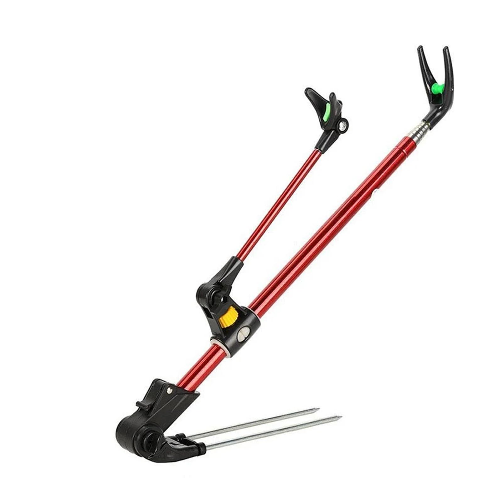 XCTDSVAH Rod Rests Fishing Thickened Telescopic Fishing Rod Bracket Dual Purpose Holder 1.7M/2.1M/2.4M(Red Size M)
