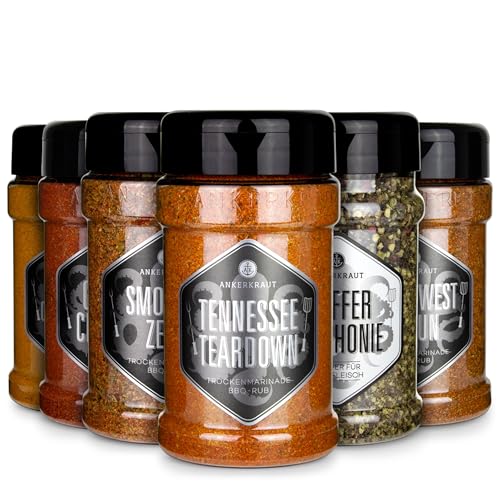 Ankerkraut Besser Grillen Gewürz-Set, Leckere BBQ Gewürze für Steak, Spare-Ribs, Hähnchen-Fleisch, 1180 g