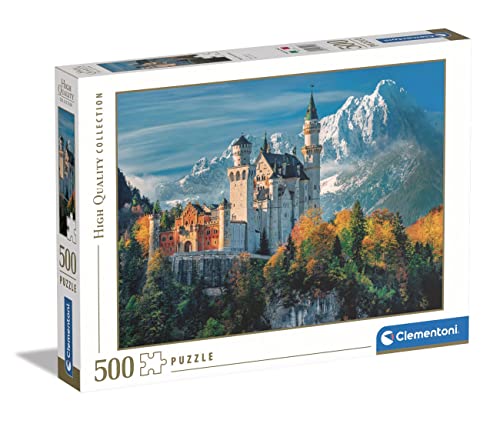 Clementoni - Puzzle Adulto 500 Piezas Castillo de Neuschwanstein - Desde 14 a&ntilde;os (35146)