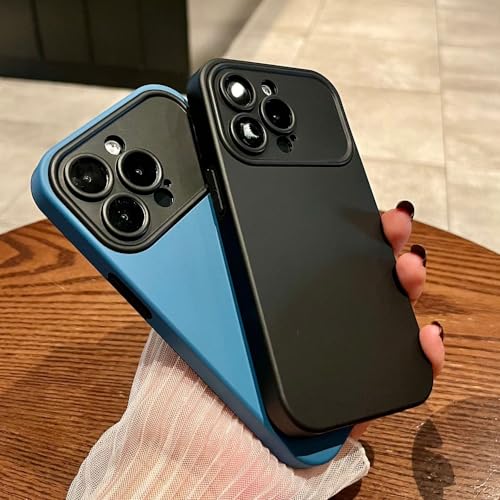 Housse pour iPhone 14 et XS Max couleur unie noir blanc chic