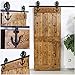 228cm/7.5FT Vintage Spoke Industrial Rad Schiebetür Barn Holz Innen Tür Schiebetürbeschlag Set Schiebetürsystem/sliding barn door hardware