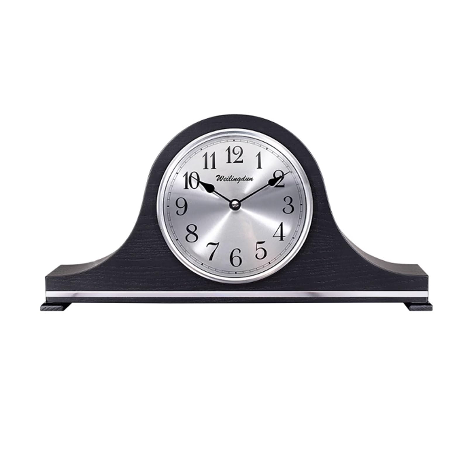 Reloj de mesa de madera con melodía Westminster a pilas para oficina