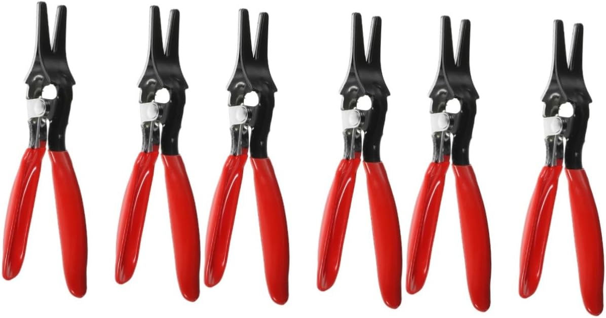 Unomor 6pcs Hose Removal Pliers for Automotive Use Line Pinch off Tools Easy Disassembly for Vacuum and Cooling Hoses Lightweight and Portable Design