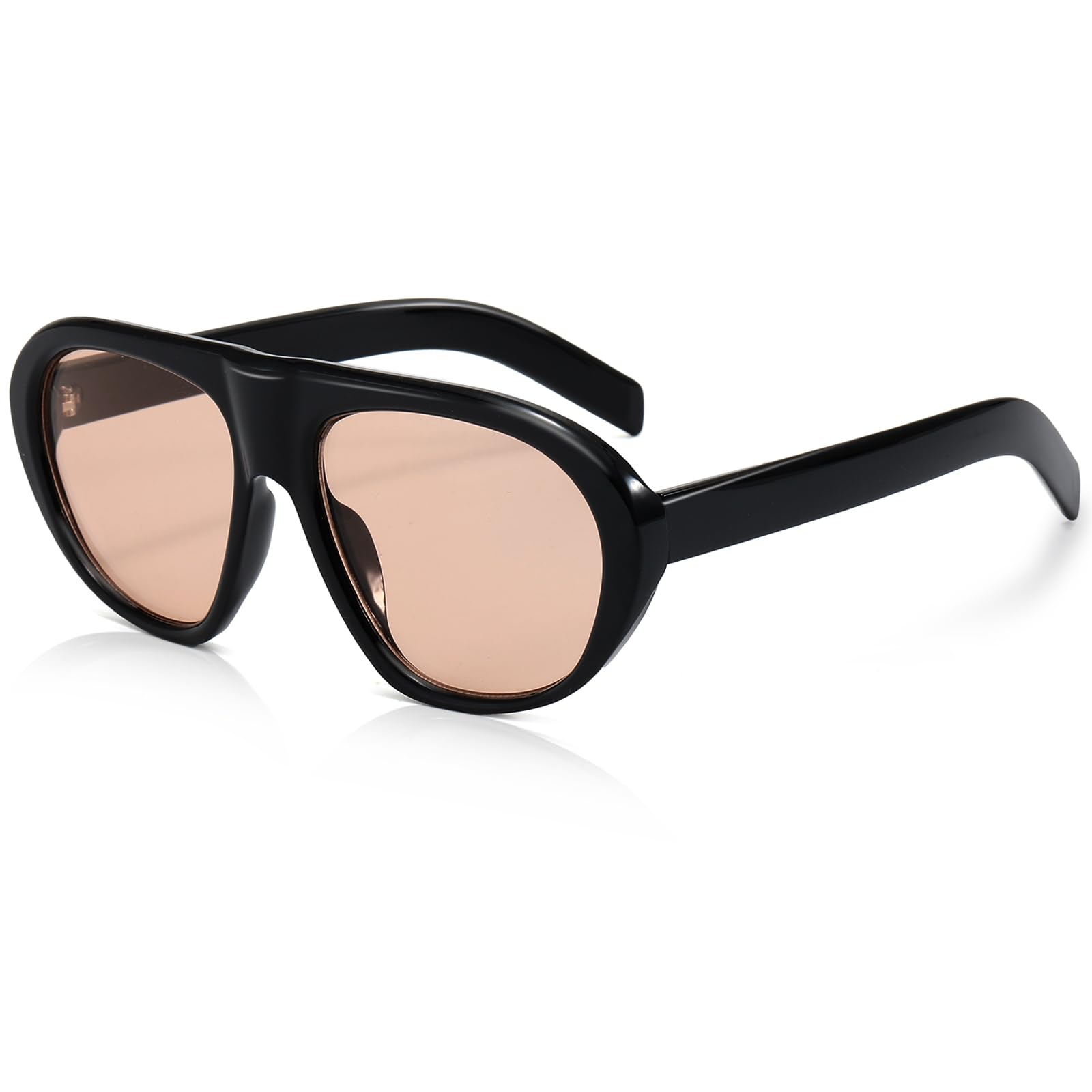 Trendy Oversized Aviator Sunglasses for Women Men Big Retro Round Sun Glasses 70s Vintage Shades-image-35