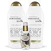 OGX Nourishing + Coconut Milk Moisturizing Conditioner for Strong & Healthy Hair, with Coconut Milk, Coconut Oil & Egg White Protein, Paraben-Free, Sulfate-Free Surfactants, 25.4 fl oz