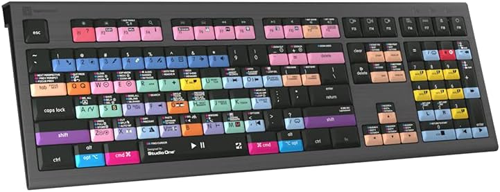 Logickeyboard Backlit 'Astra2' Designed for use with Studio One on Mac • p/n LKB-PSO3-A2M-US