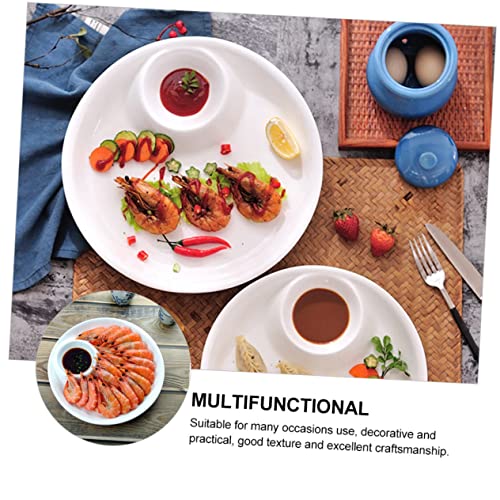 Plato Individual para Dip y Chips 9'' de Cerámica miniatura 7
