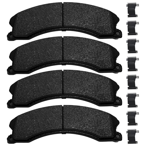 Image of Front Brake Pads Set Compatible with Chevy Express 3500 4500 Silverado 2500, GMC Savana, GMC Sierra 1500 2500, Nissan Datsun NV1500 NV2500 NV3500 Brake Pads Semi-Metallic D1411