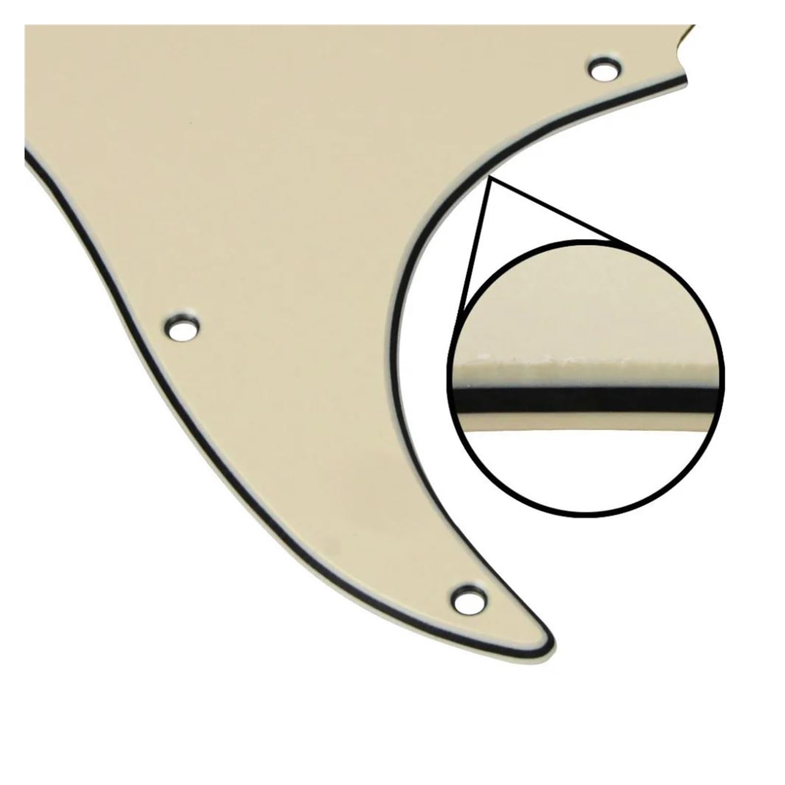 maskownica do gitary elektrycznej Zestaw 11 otworów ST SSS Guitar Pickguard Plate Cream 3Ply & Single Coil Pickup Covers 2T1V Control Knobs Guitar Parts(Closed Pickup Covers)