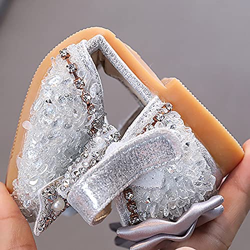 Chaussures décontractées en cuir pour filles au design fée raffiné et finitions perles