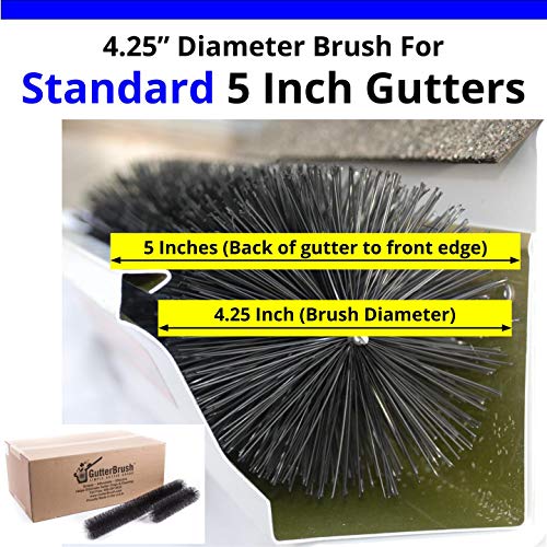 Gutterbrush Sizing Samples - 3 Pieces - 3.25, 4.25, 5.25 Inch Diameters - Confirm Best Fit For Your Gutters - Not Returnable #TOP4