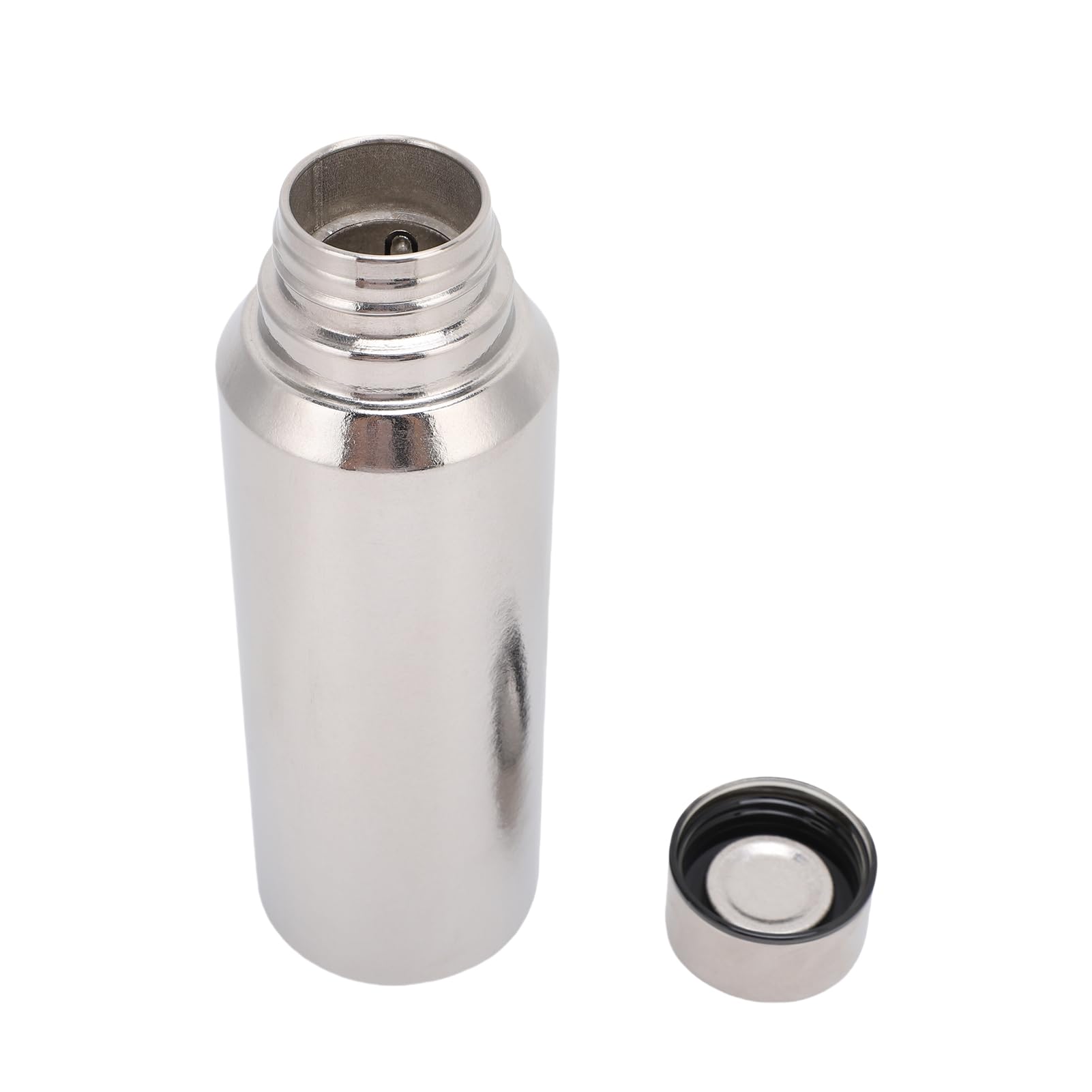 Botella de Agua con Aislamiento de Metal, Tapa de Taza de Infusión de té Al Vacío de Doble Capa para Viajeros, 500ml (#1)