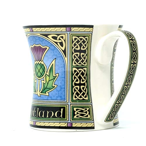 Taza porcelana Royal Tara con diseño de cardo escocés miniatura 2
