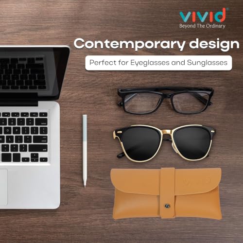 Image of Unisex Specs Self Button Eyewear Dabbi Artificial Leather Soft Case Cover