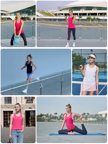 Women's Racerback Workout Tank Tops Breathable Lightweight for Running Yoga Tennis Gym & Summer Casual Wear4