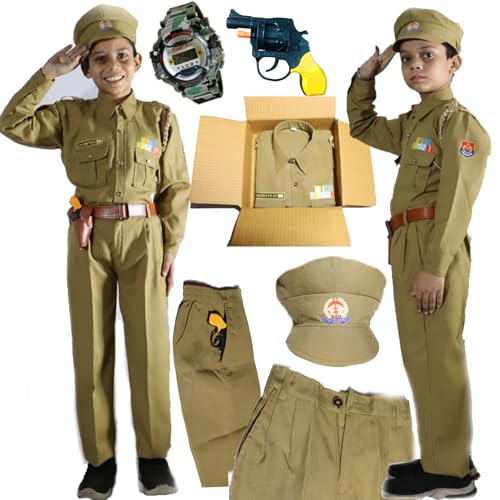 SCRIPTURE Fancy Dress Army costumes for kids |Indian Army, Police, BSF & Subhash Chandra Bose costumes for boys & girls fancy dress costumes for school function