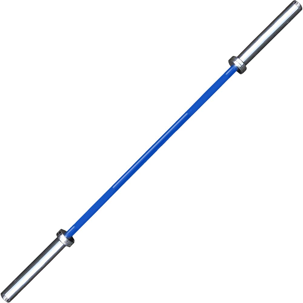 BodyRip Deluxe Weight Barbell Bar | 700-1000LB Rated, Anti-Slip Hand Grip, Solid Steel, Gym Equipment | Training, Fitness, Exercise, Workout | Choose from Colour and Size
