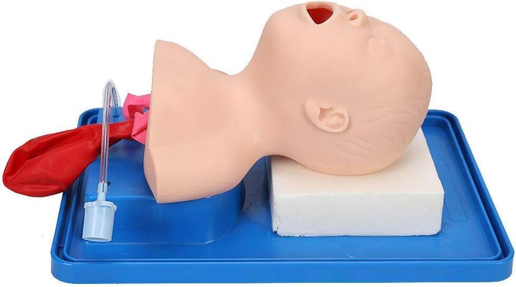 Tracheal Intubation Infant Simulator Pediatric Manikin for Oral Nasal Intubation,Suction Airway Management Training with Endotracheal Tube