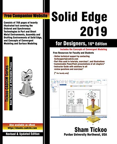 Solid Edge 2019 for Designers, 16th Edition