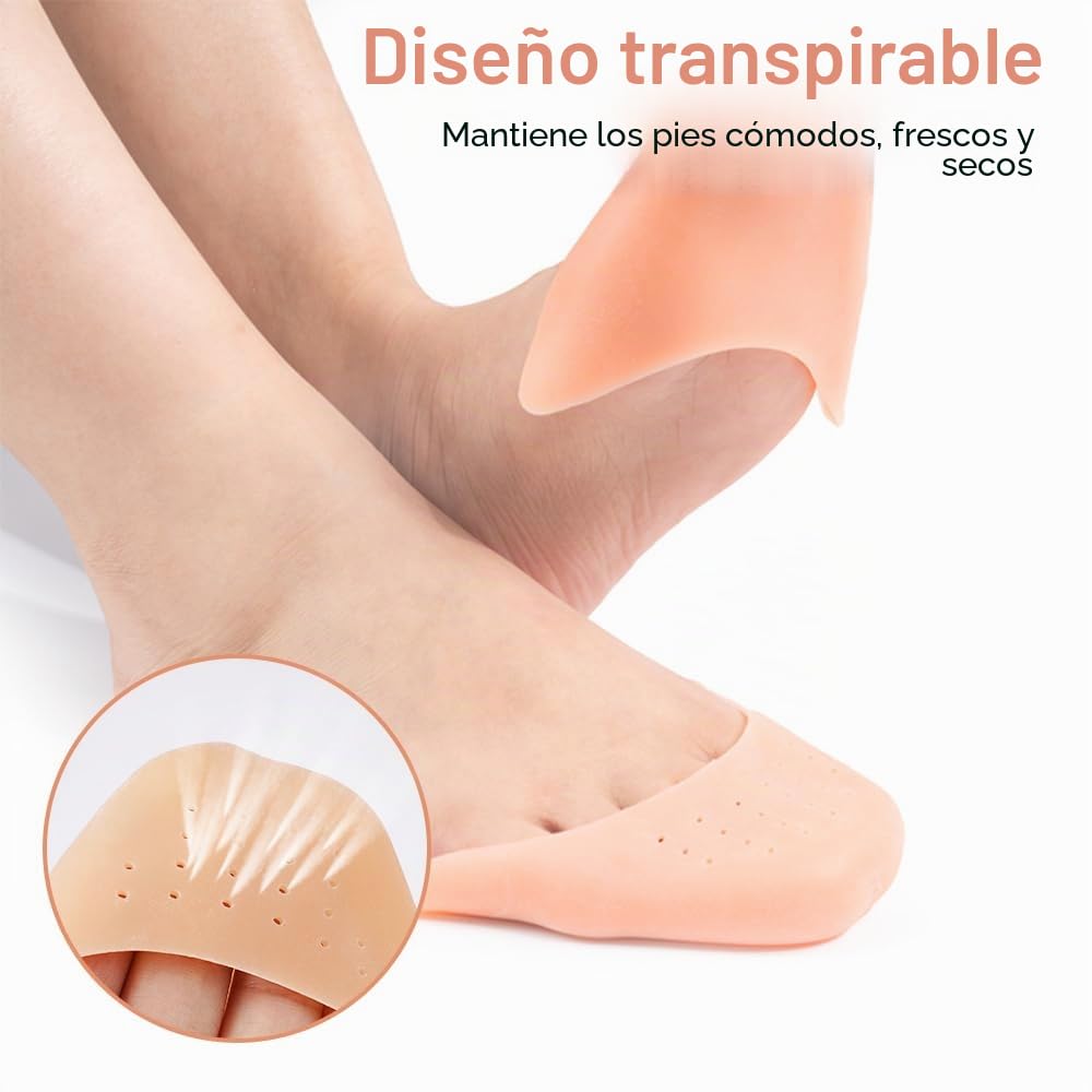 2 Pares Protectores Dedos Pies, Caps Ballet Pointe suave, Protector de Dedo de Ballet, Protectores Dedos Pies Silicona, Protector Dedos Pies Espuma De Ballet, Protectores De Dedos Para Tacones Alto