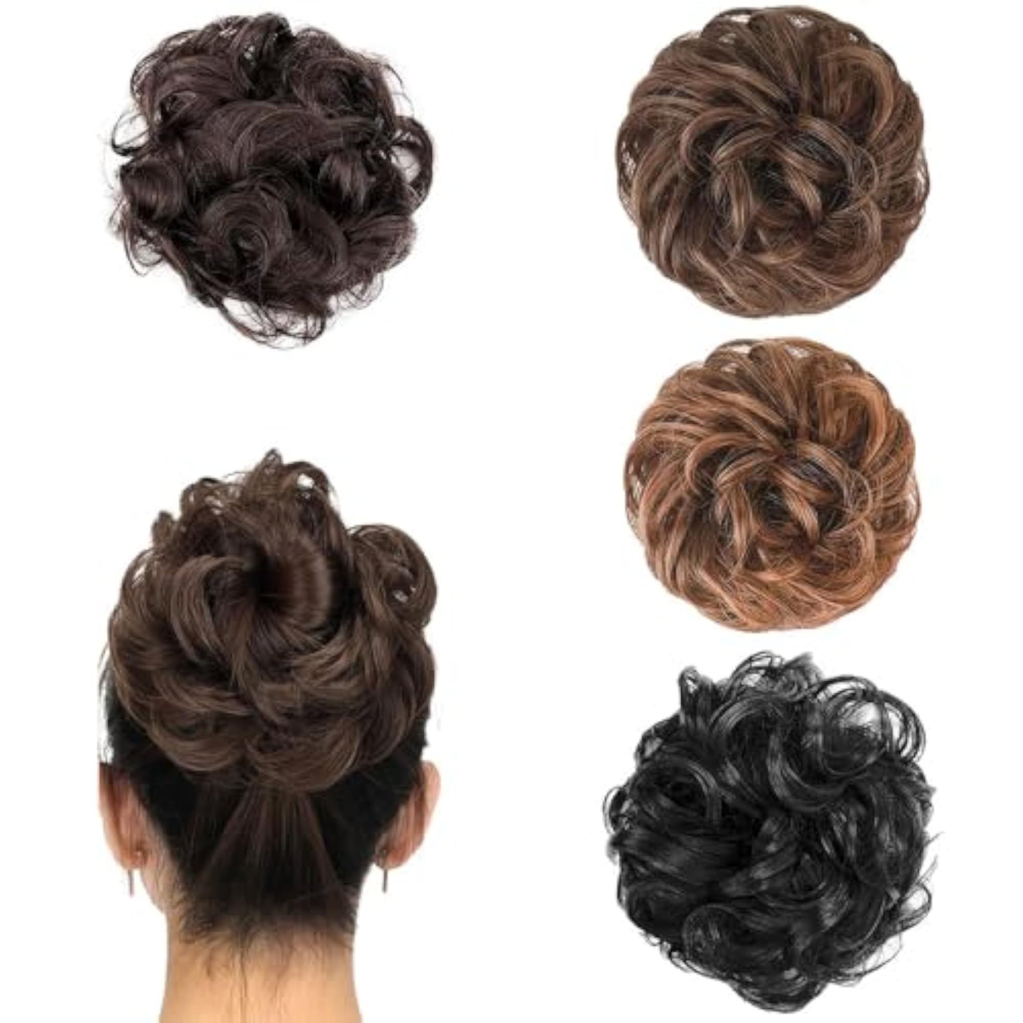 Multicolor Rafall Juda Bun Hair Extension for Girls