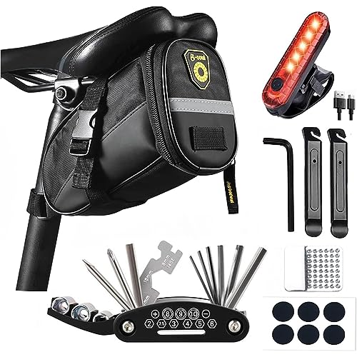 AaiLucky Bicycle Saddle Bag with 16-in-1 Tool