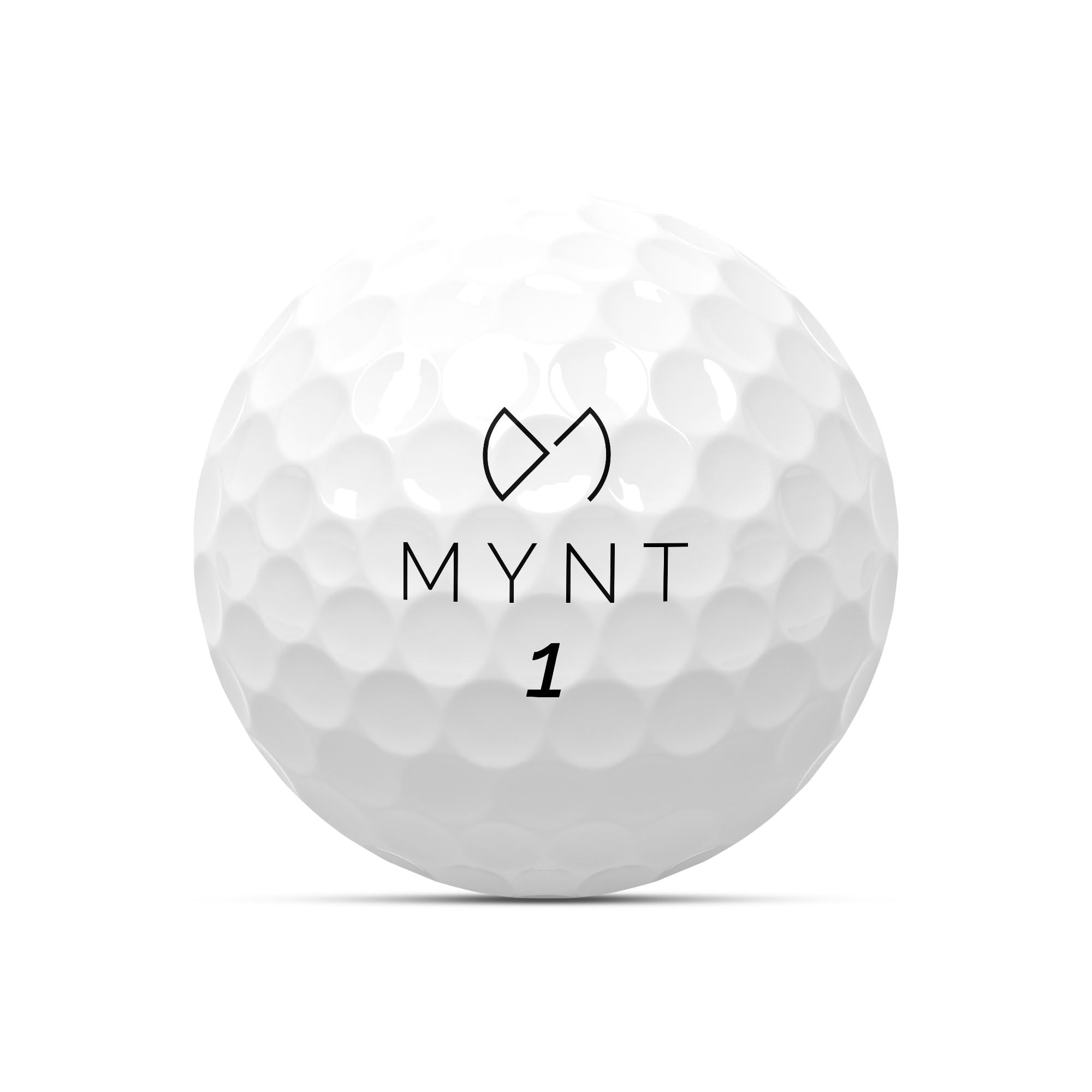MYNT Piłki golfowe do golfa, 24 sztuki, w zamykanej siatce, białe, 2-warstwowe, Surlyn, dystans, miękkie, maksymalna długość, najlepsze profile, profesjonalne, prezent do golfa, premium