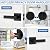 Plustool 1 Pack Matte Black Door Handles, Keyless Interior Door Knobs, Privacy Door Lever Locksets for Bedroom Bathroom, Heavy Duty Square Door Lock, Reversible for Left&Right Handled Doors