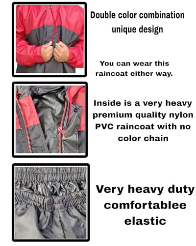 Image of Boy's & Girl's Top + Bottom Portable Light Weight Rain Coat with Hooded & Long Sleeves for Outdoor Activity