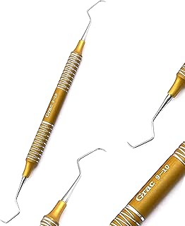 AAProTools 1 Piece High Grade Gracey Curette 9/10 Scaler Yellow Periodontal Dental Instruments