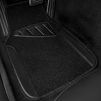CAR PASS Waterproof Universal Fit Car Floor Mats, Faux Leather Car Carpet Mats, Black Car Mats with Anti-Slip Nibbs Backing & Driver Heel Pad Fit for SUV,Vans,sedans, Trucks,Set of 4pcs(All Black) — image 8